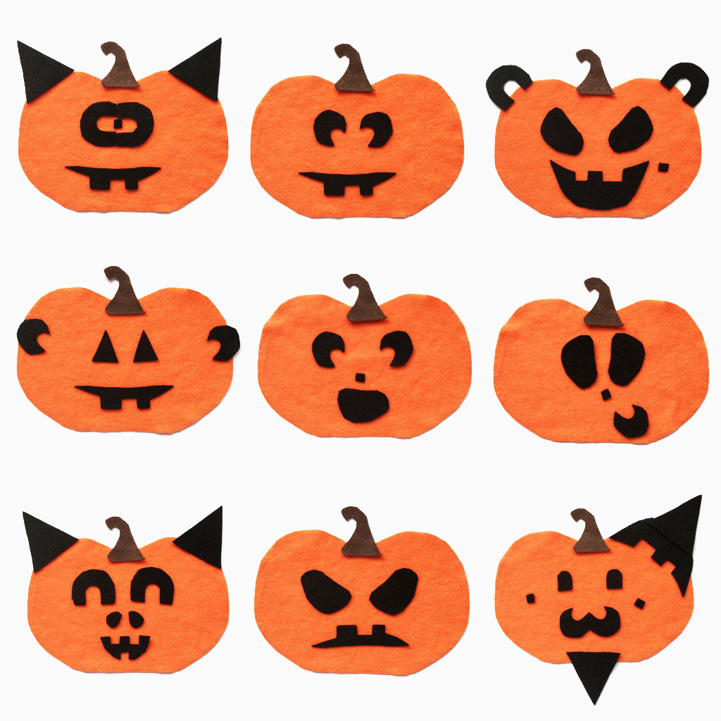 cute jack o lantern faces printable