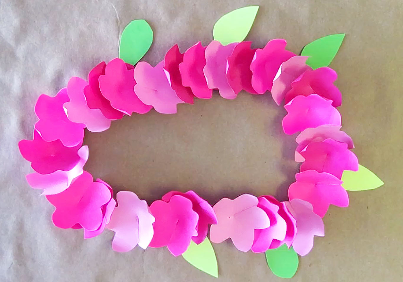 The Gift of Aloha Paper Lei Craft Creating Creatives
