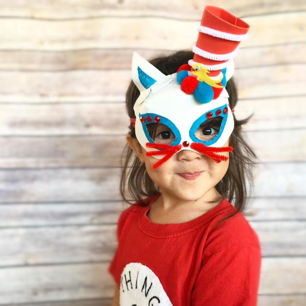 Cat in the Hat Dr Seuss Mask