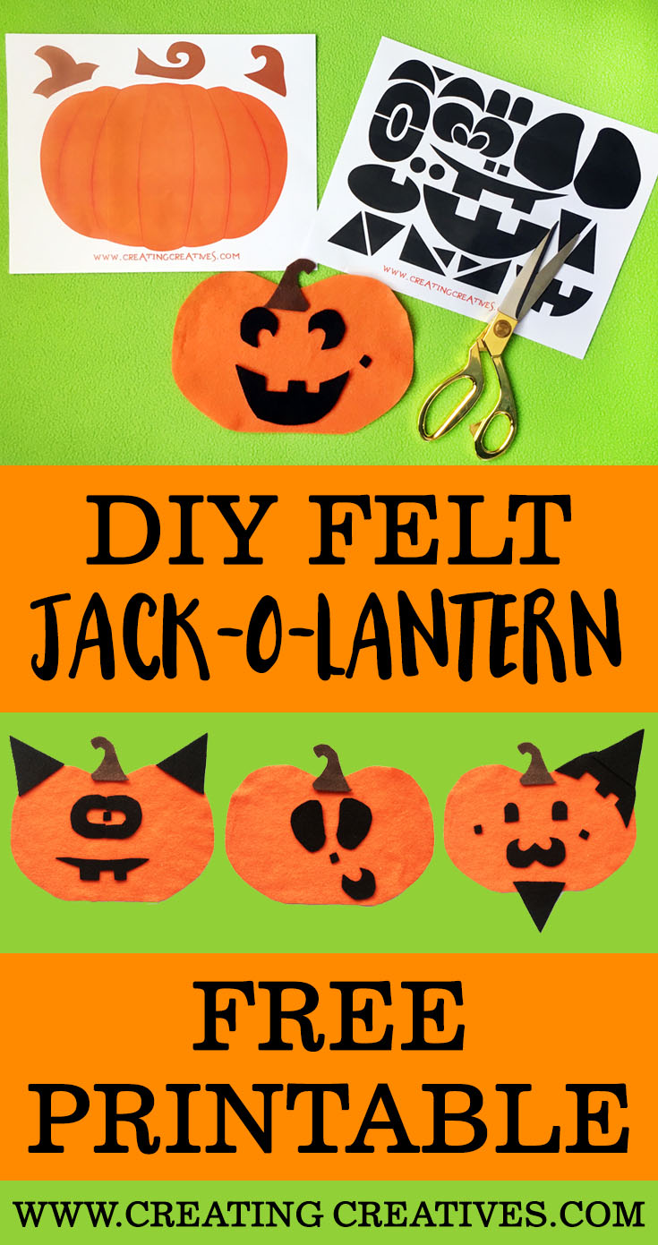 Jack O Lantern Face Board With Free Printable Creating Creatives