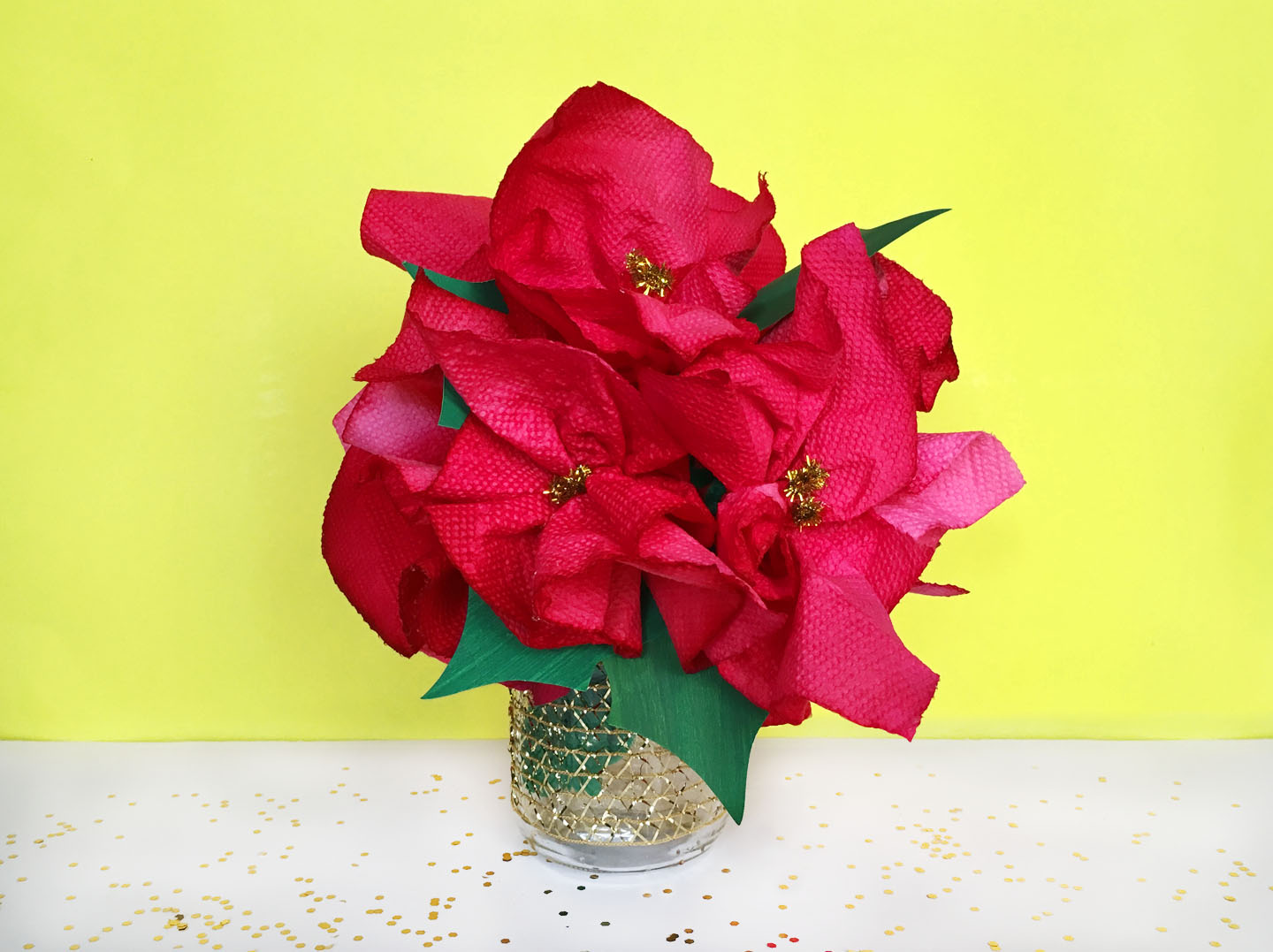 Poinsettia craft for kids