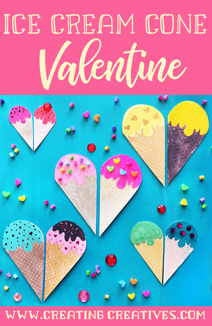 Ice Cream Cone Card with *FREE PRINTABLE* #icecream #icecreamcraft #icecreamprintable