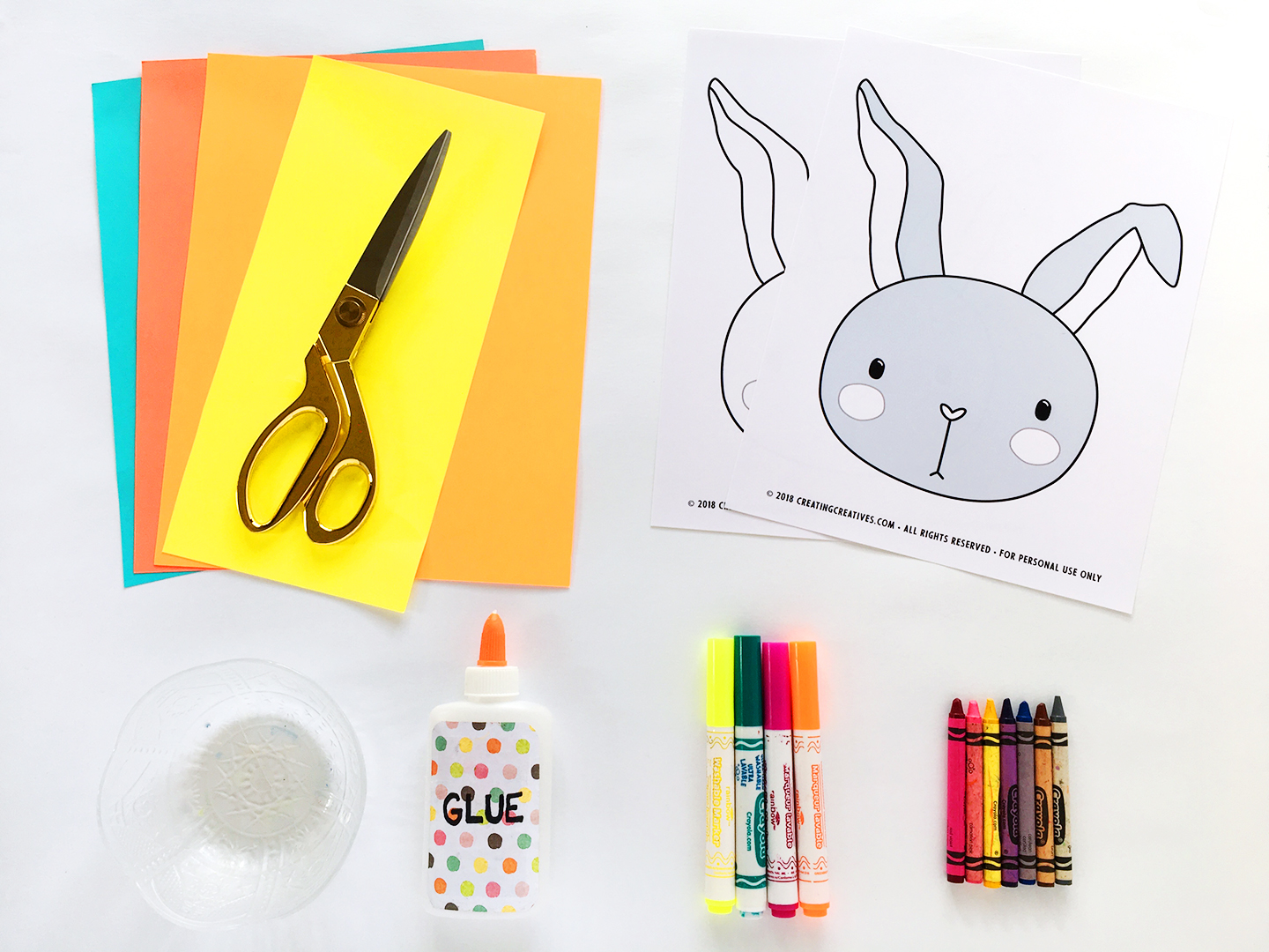 Bunny Printable Materials