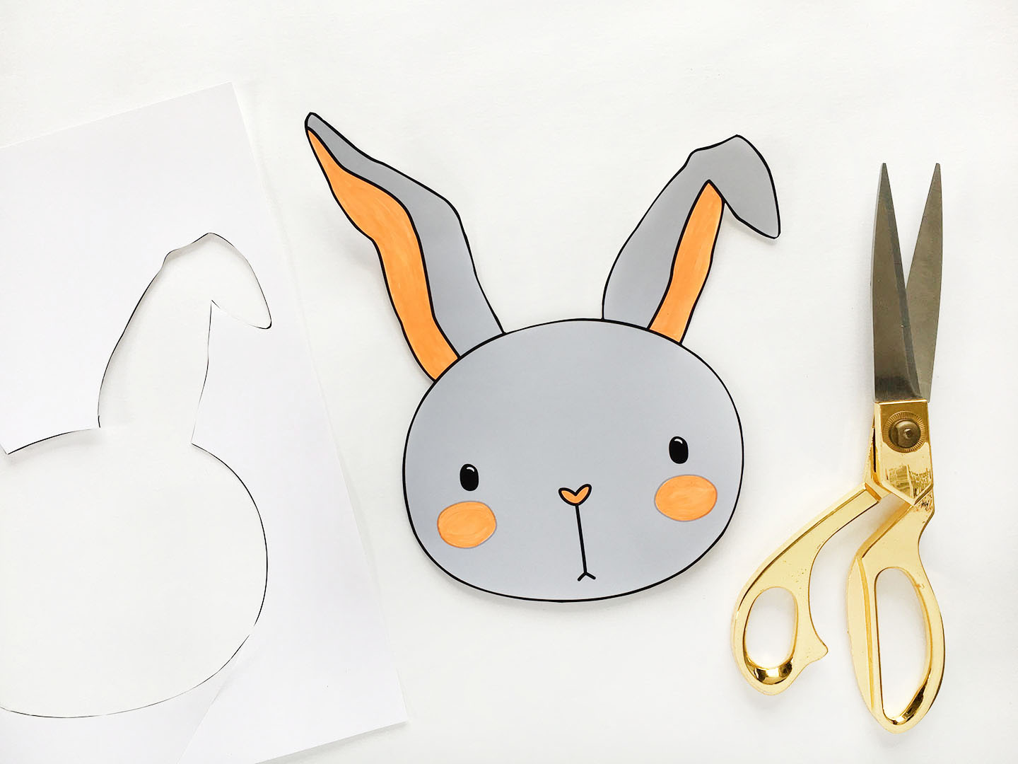 Bunny Printable cut out