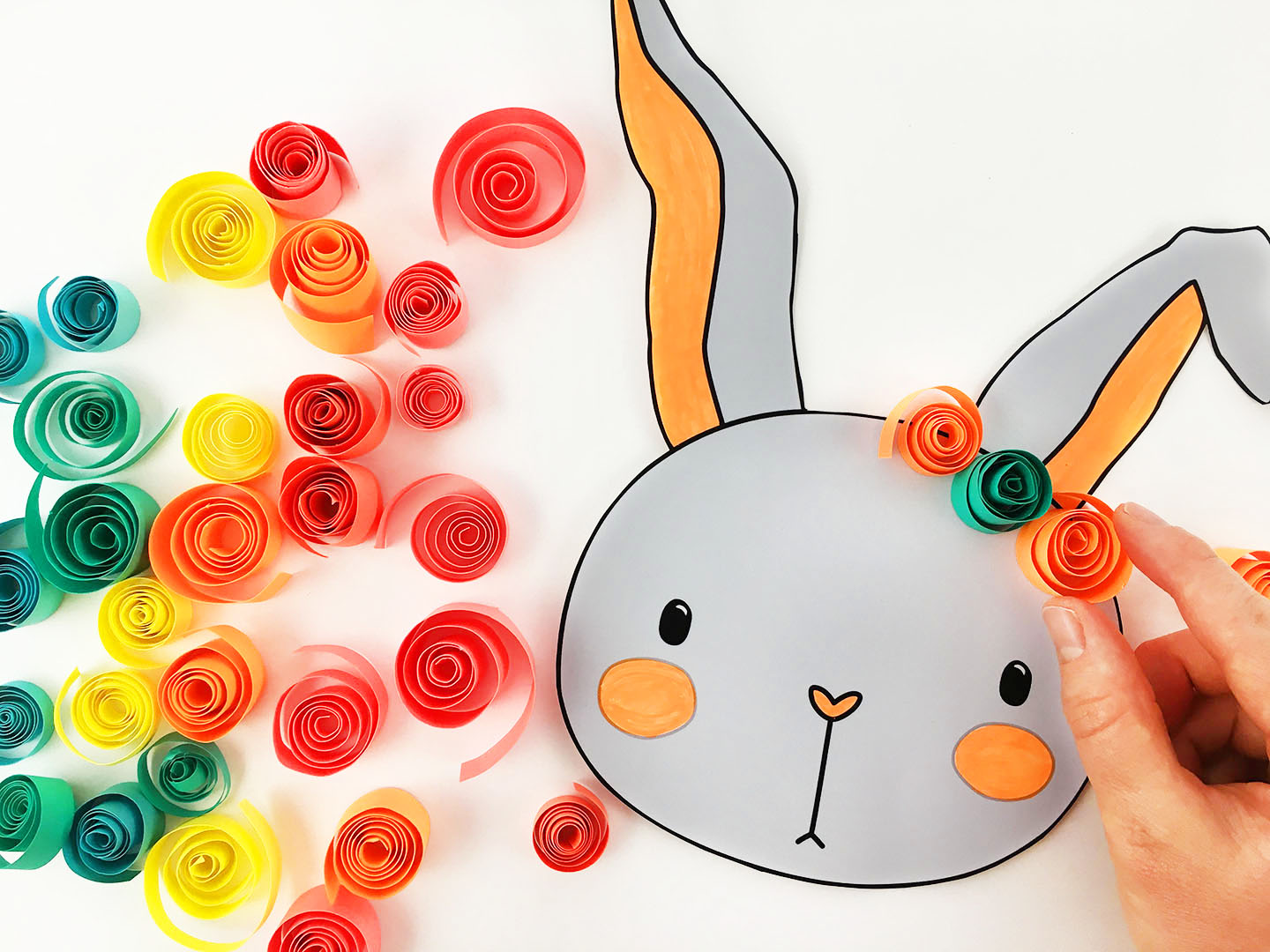 Bunny Printable Design your flowers