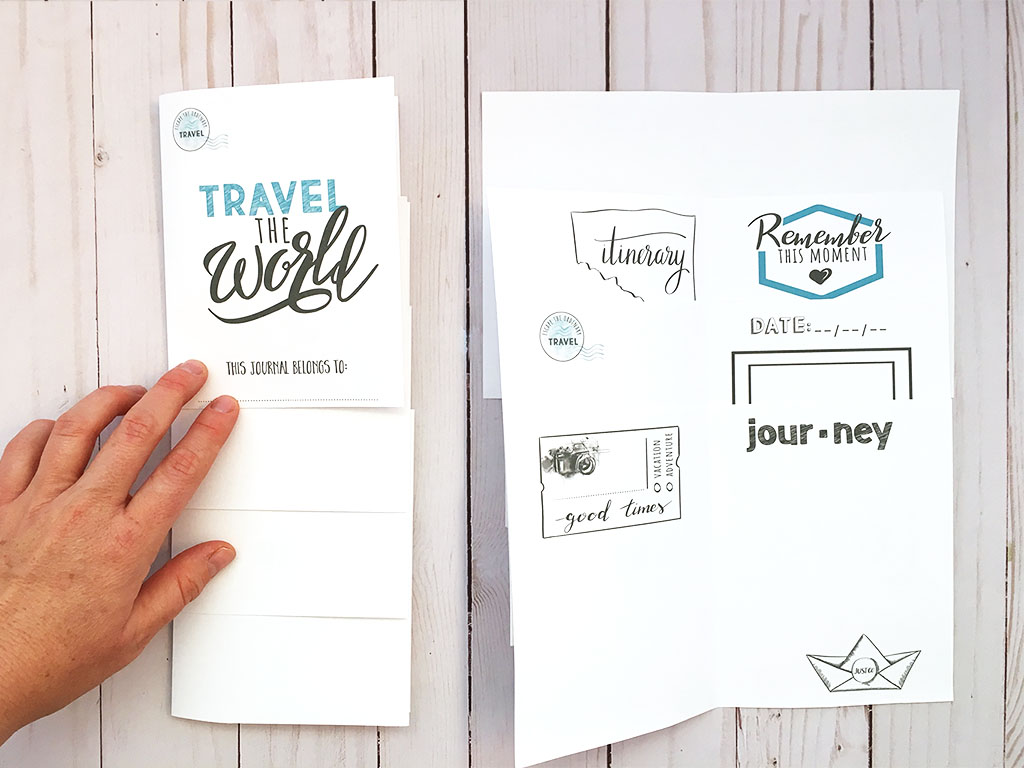 Kids Travel Journal Assemble Pages
