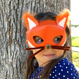 Paper Plate Fox Mask