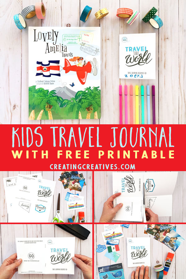 Kids Travel Journal with Free Printable | #kidsjournal #traveljournal #traveljournalprintable #kidstraveljounral