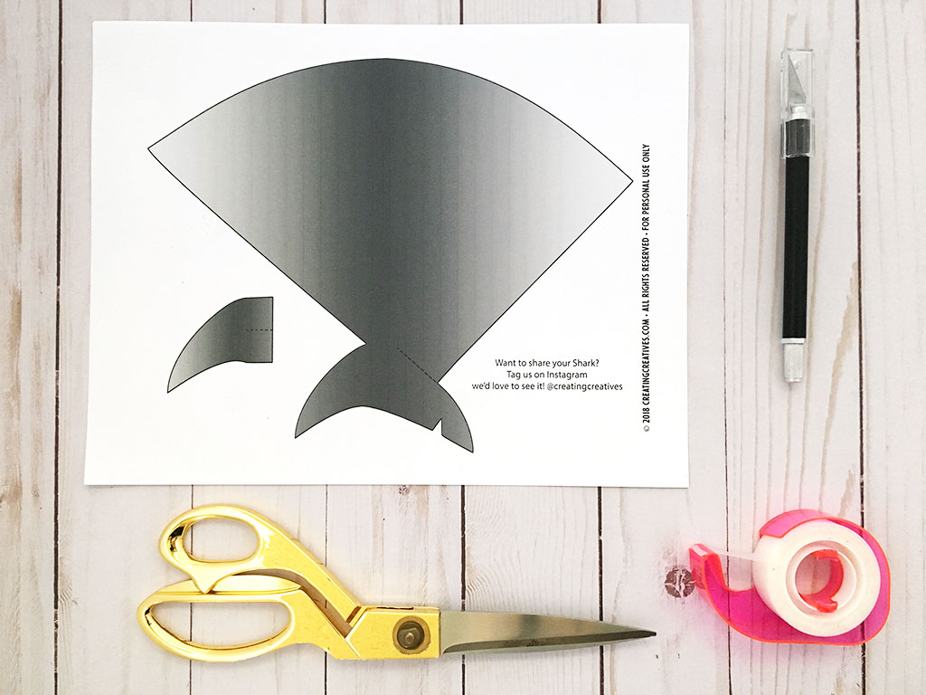 Shark Party Printable materials