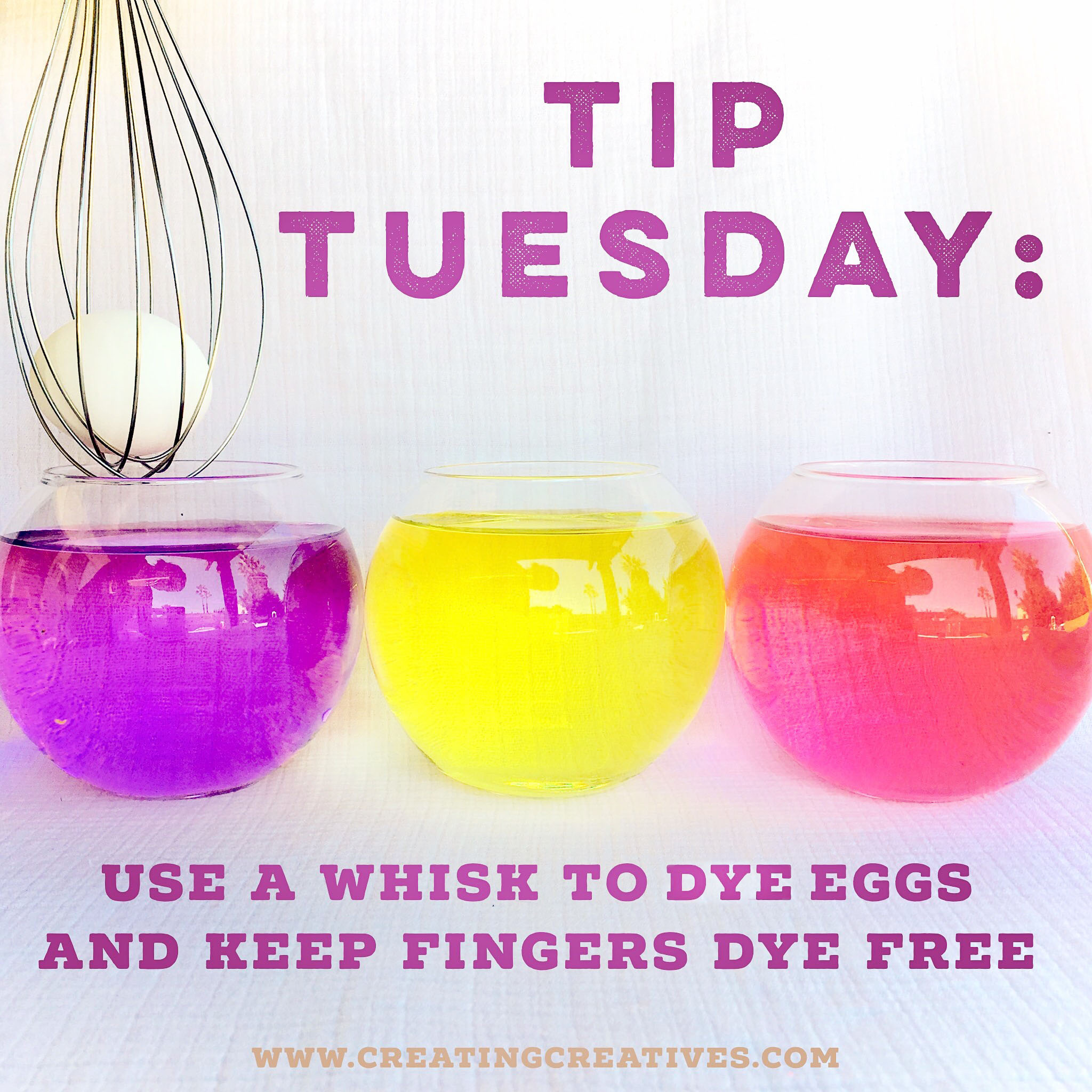 craft tip dying eggs