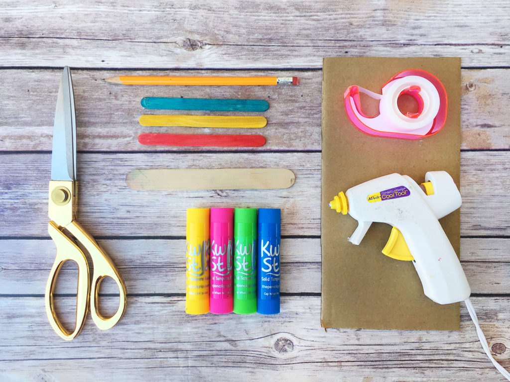 Cardboard Popsicle Craft materials