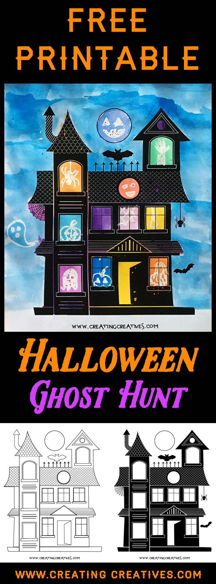 Halloween Ghost Hunt water color