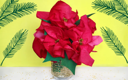 Poinsettia craft for kids cover
