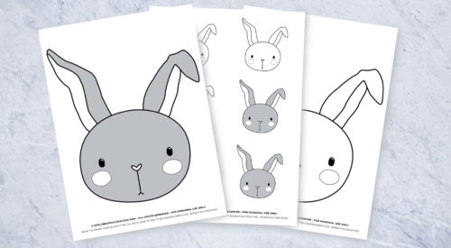 Cute Bunny Printable with Multiple Uses - Creating Creatives