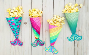 Mermaid Party Popcorn Holder