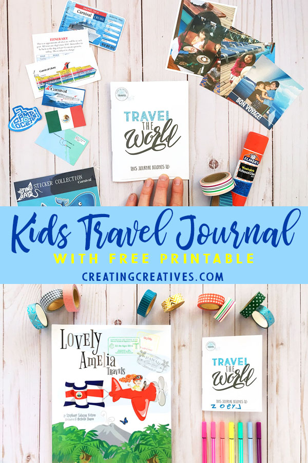 Kids Travel Journal with Free Printable | #kidsjournal #traveljournal #traveljournalprintable #kidstraveljounral