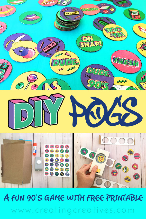 DIY POGs a fun game from the 90s #POGs #90sparty