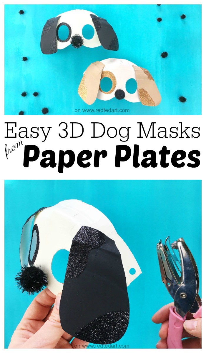 Easy Dog Mask DIY #dogmask #diydogmask #puppymask