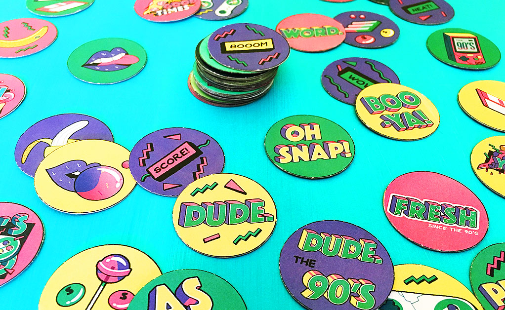 DIY POGs 90s game #POGs #90sparty